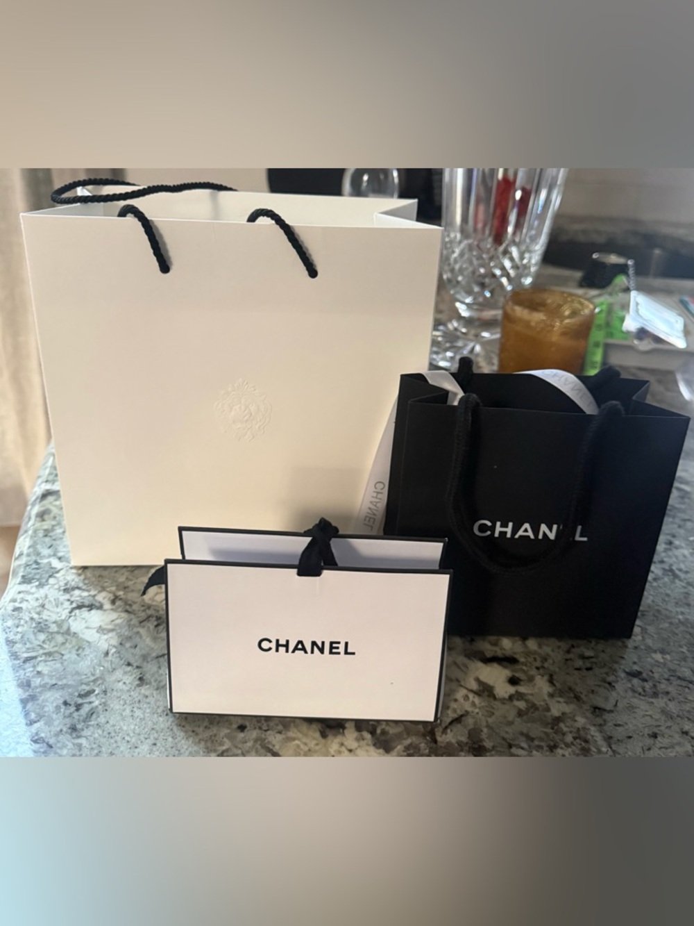 Chanel Classic Black and White Gift Bags